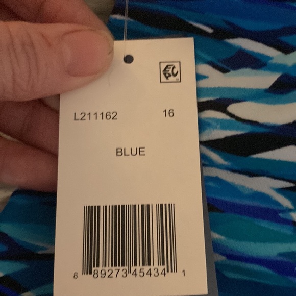 Longitude Playing Koi Triple Tier Tank Soft Cup Long Torso One Piece Swimsuit 16 - Picture 5 of 11